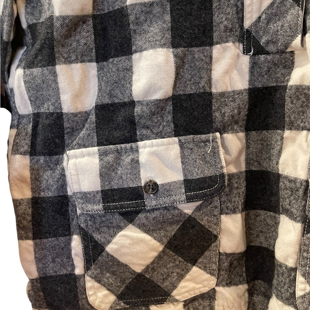 J. Crew Men’s Buffalo Plaid Wool Blend Long Sleeve Pullover Shirt Size Small - Picture 6 of 9